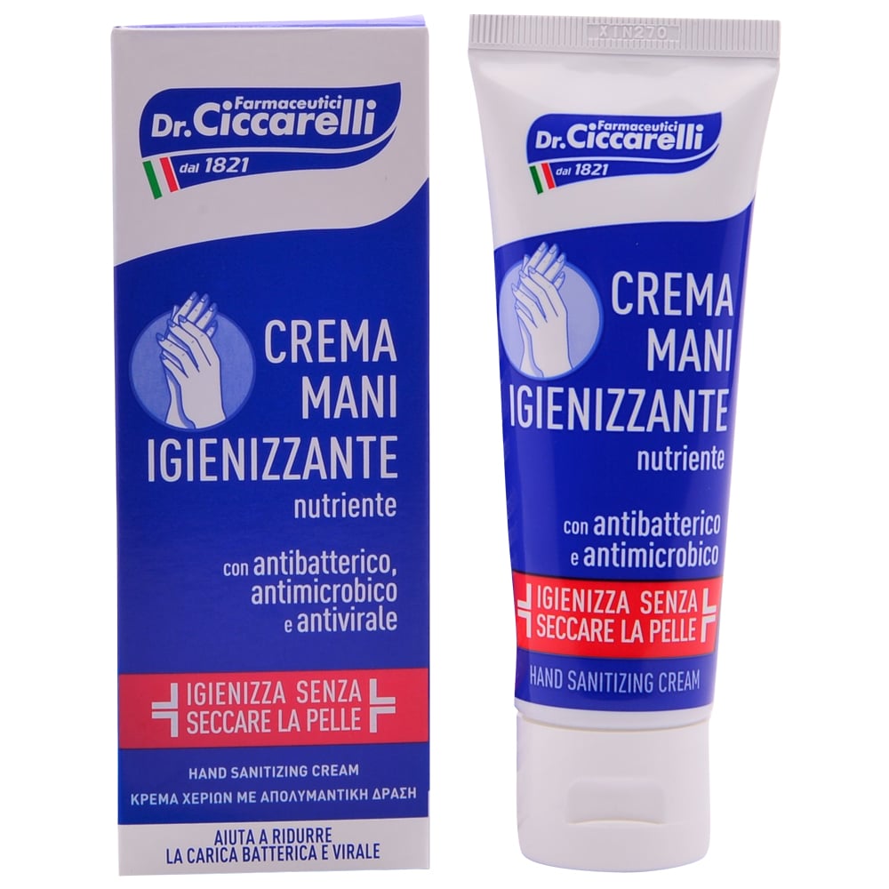 CICCARELLI antibakteriel, fugtgivende håndcreme, tube 75 ml