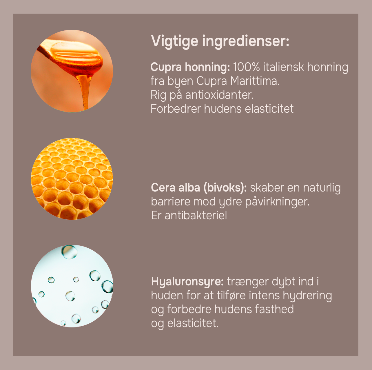 CERA di CUPRA, nærende og beskyttende creme med Cupra honning og hyaluronsyre, krukke, 50 ml