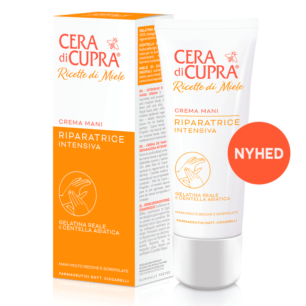 CERA di CUPRA, Intensiv Håndcreme med Royal Jelly til meget tørre hænder, tube, 75 ml